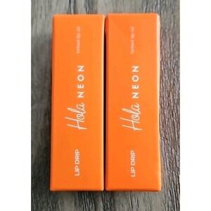 2X Hola Neon Lip Drip Tinted Lip Oil - Gloss Me 3.5 g Each